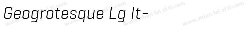 Geogrotesque Lg It字体转换